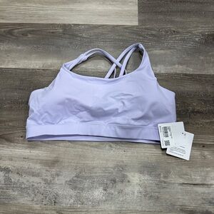 NEW with tags! Lululemon Energy Bra *Medium Support, B–D Cups Lavender Frost